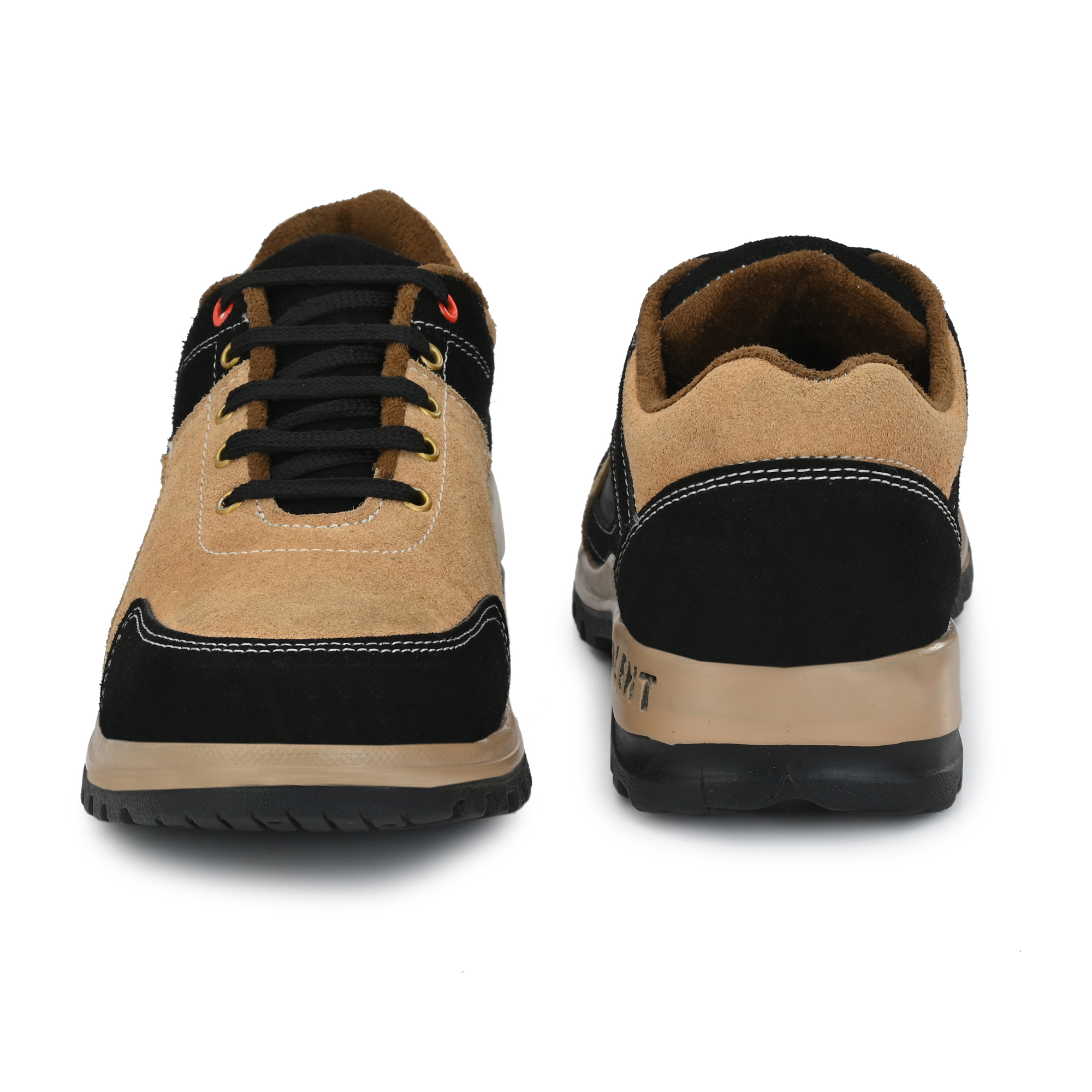 Buy ArmaDuro ADR1006 Suede Leather Steel Toe Safety Shoes Tan And Black