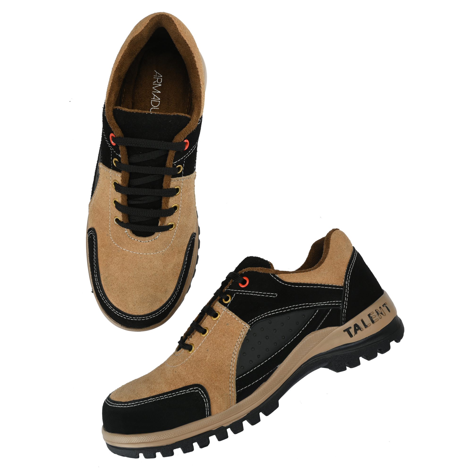 Buy Armaduro Adr Suede Leather Steel Toe Safety Shoes Tan And Black