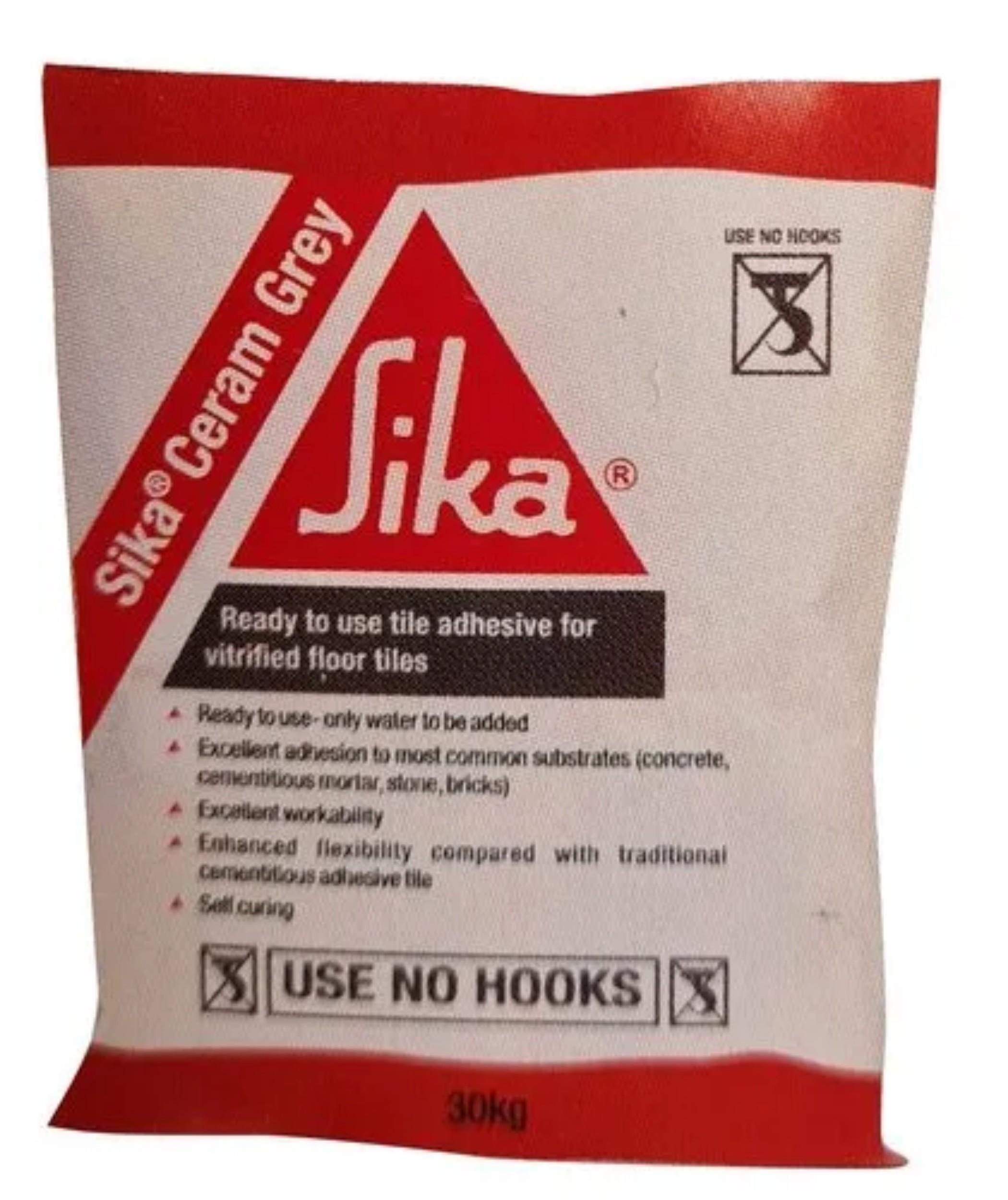 Buy Sika Ceram Grey Powder Based Tile Adhesive 30 Kg Online At Best