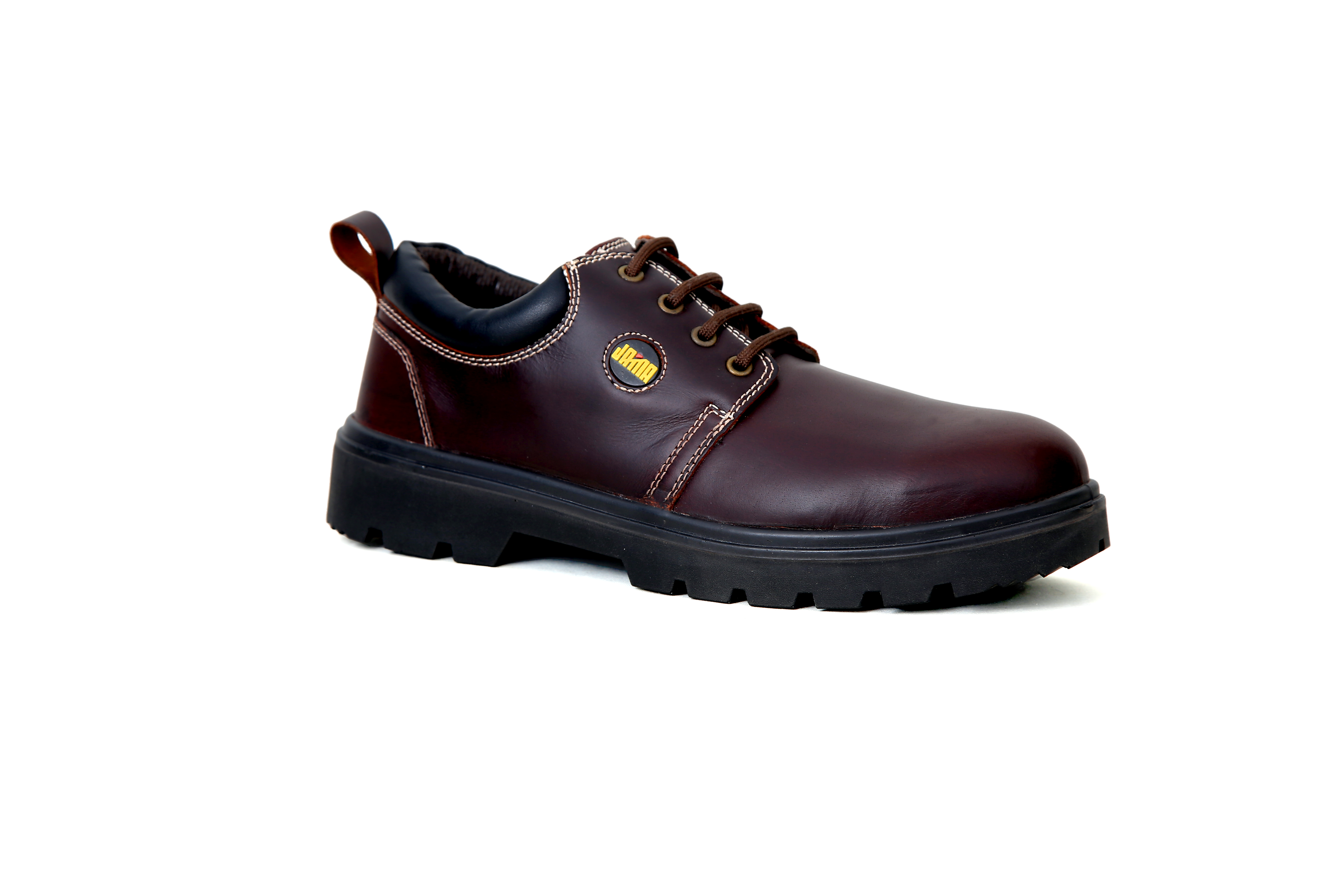 JAMA CG Leather Steel Toe Safety Shoes Brown_1