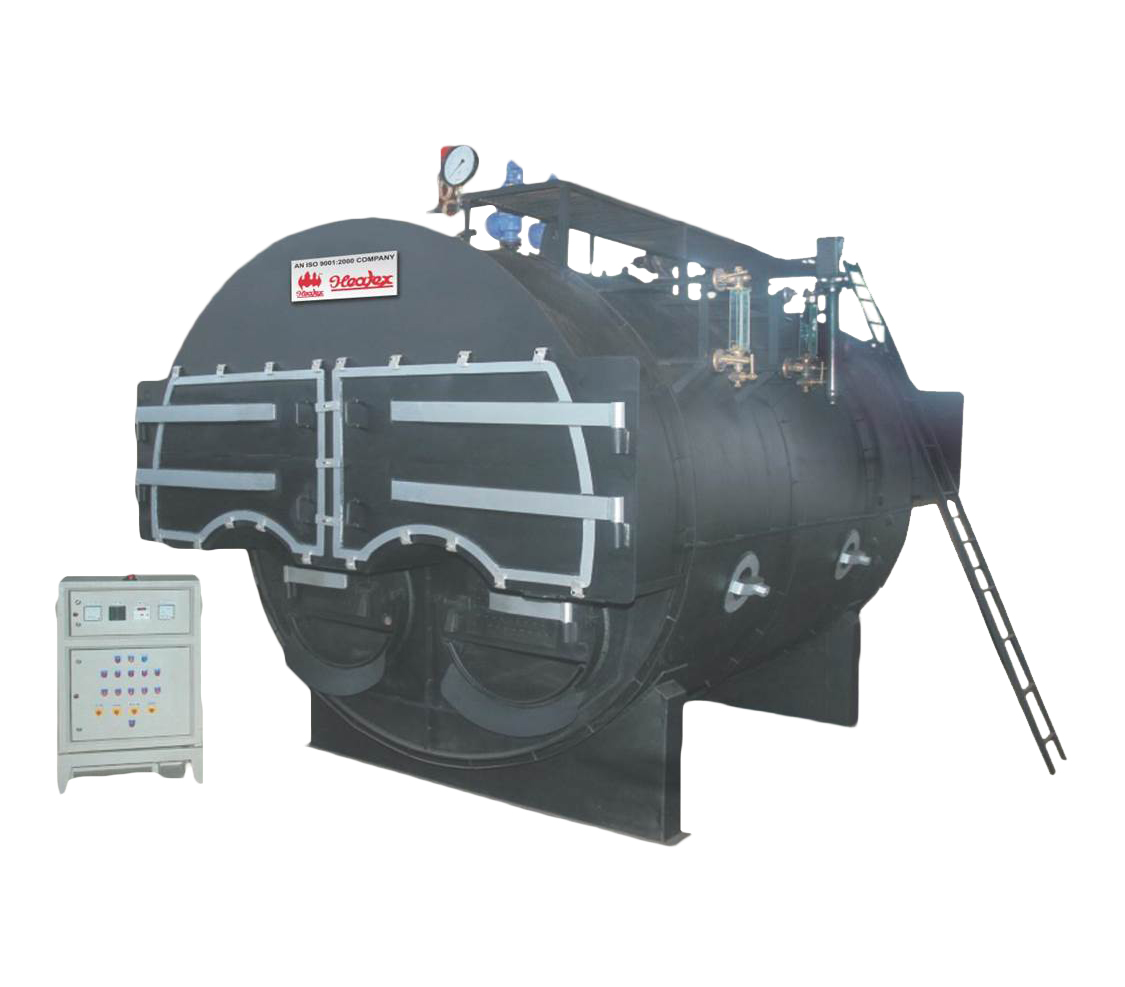 500 kg/hr Cylindrical Fire Tube Boiler IBR Steam 10.54 kg/cm2_1