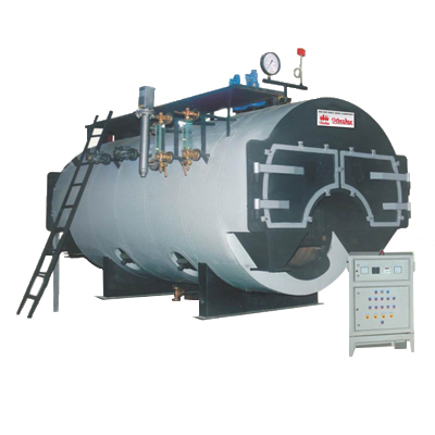 500 kg/hr Cylindrical Fire Tube Boiler IBR Steam 10.54 kg/cm2_2