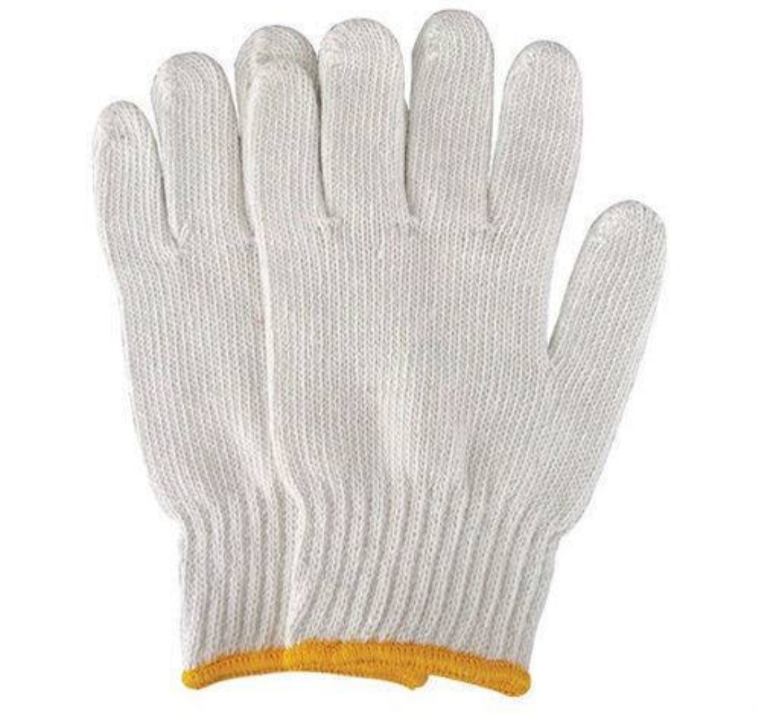 SIYAMALATECH Knitted Cotton Safety Gloves Standard_1