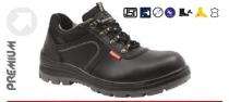 BS9031 CG Smooth Leather Steel Toe Safety Shoes Black_0