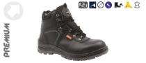 BS9032 CG Smooth Leather Steel Toe Safety Shoes Black_0