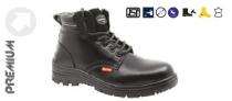 BS9034 CG Smooth Leather Steel Toe Safety Shoes Black_0