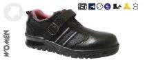 LS01 Genuine Leather Steel Toe Safety Shoes Black_0