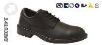 ES01 CG Smooth Leather Steel Toe Safety Shoes Black_0