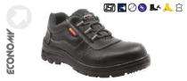 SZ03 Genuine Leather Steel Toe Safety Shoes Black_0