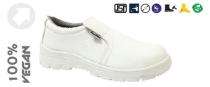 BS9044W Microfiber Steel Toe Safety Shoes White_0