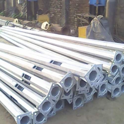 KPC 14 m Single, Double, Three, Ring Galvanized Iron Octagonal Poles_2