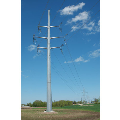 KPC Mild Steel 12 m 410 SP-66 Swaged Steel Tubular Poles_1