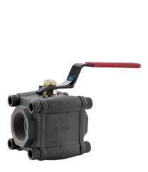 L&T 0.25 inch Lever WCB Ball Valves BSPT SS316 Soft_0