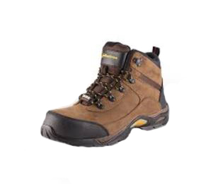 Recto Single Density Real Leather Steel Toe Safety Shoes Brown_2