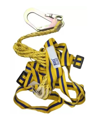 Buy Bellstone Polyester Full Body Simple Hook Single Rope Safety Harness XL  online at best rates in India