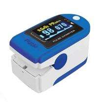 Fingertip Pulse Oximeter Blue & White_0