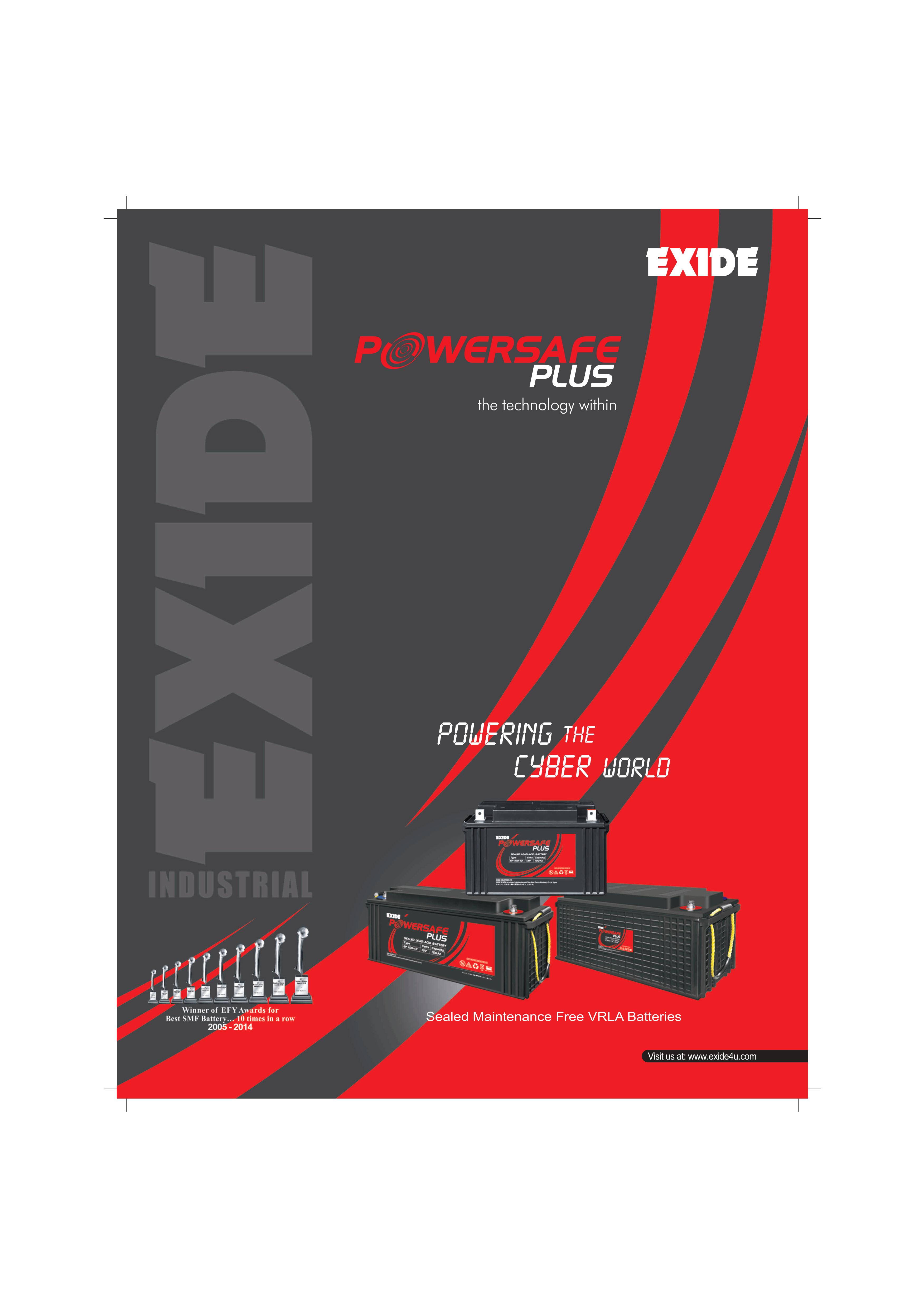 EXIDE SMF VRLA 12 V 65 Ah Lead Acid Batteries_1
