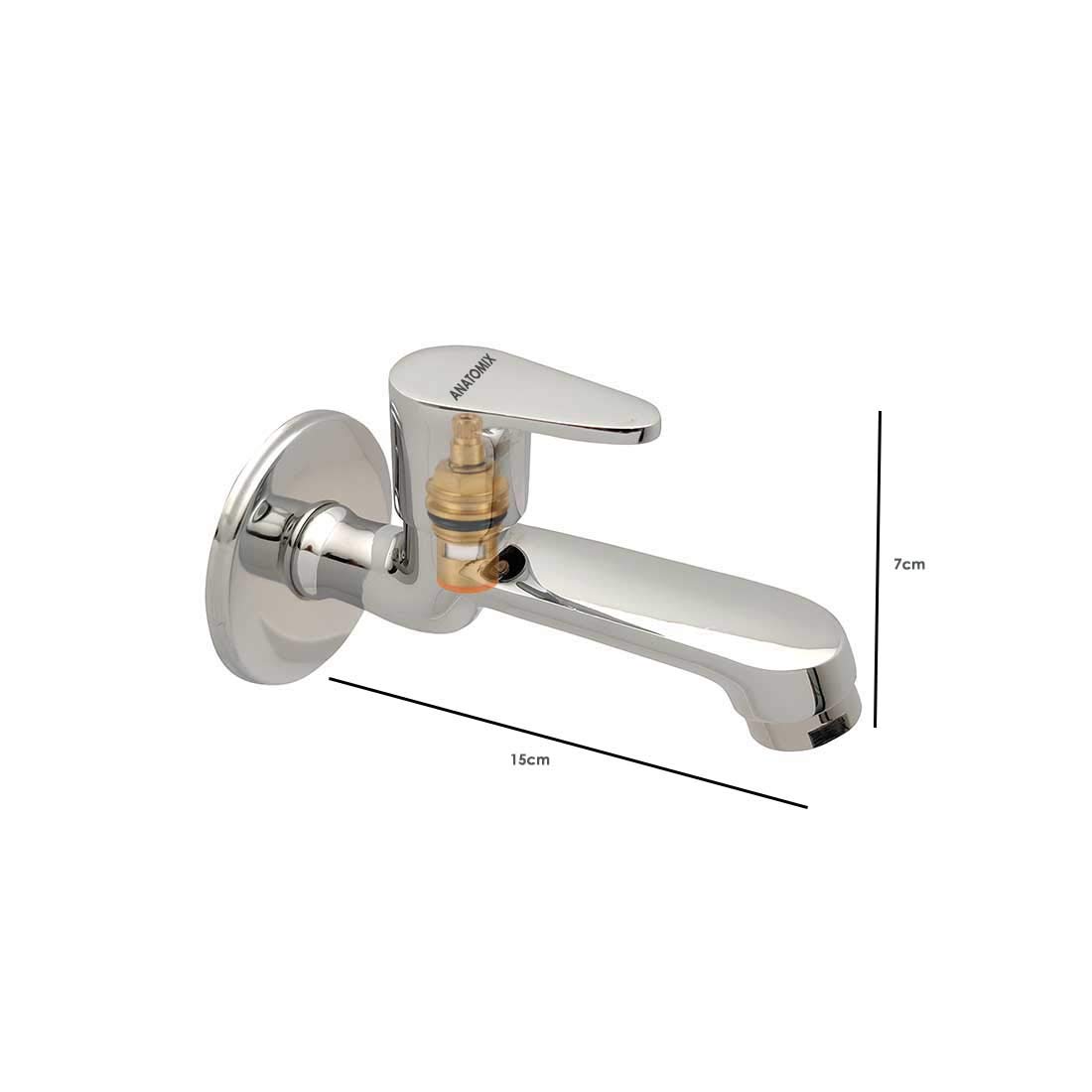 Anatomix Brass Taps Chrome Finish Wall Mounted EQUITY02_1