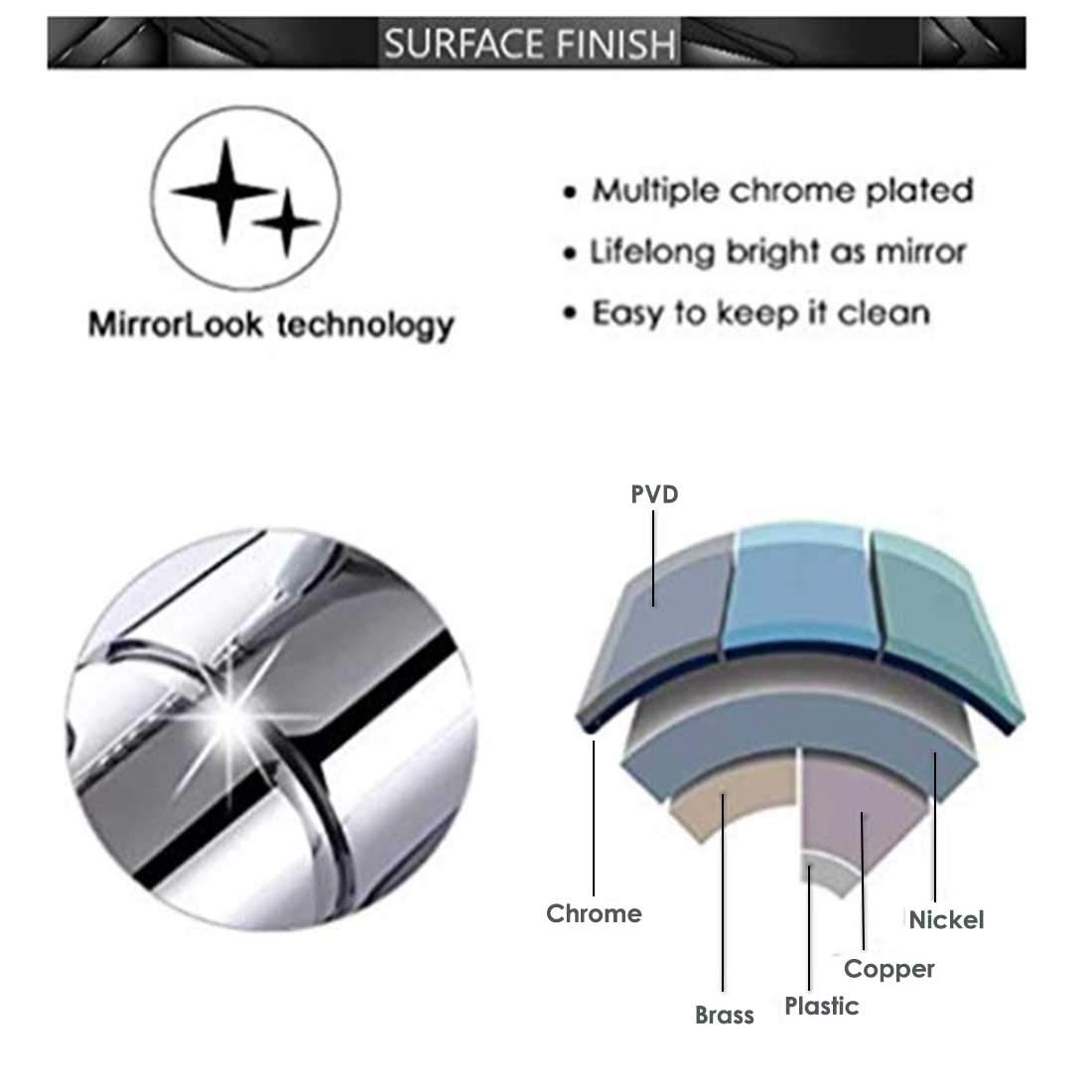 Anatomix Brass Taps Chrome Finish Wall Mounted EQUITY02_2