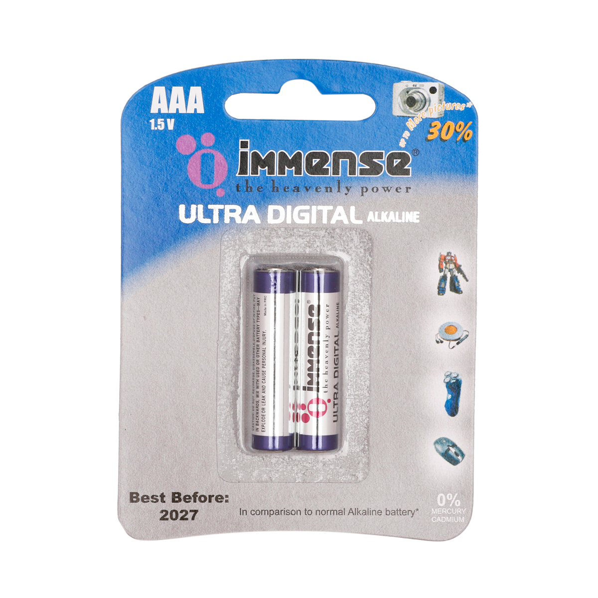 Immense LR03 AAA 1.5 V Cylindrical Alkaline Batteries_2