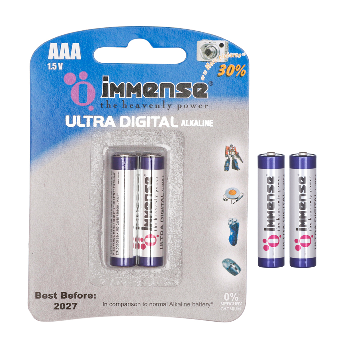 Immense LR03 AAA 1.5 V Cylindrical Alkaline Batteries_3