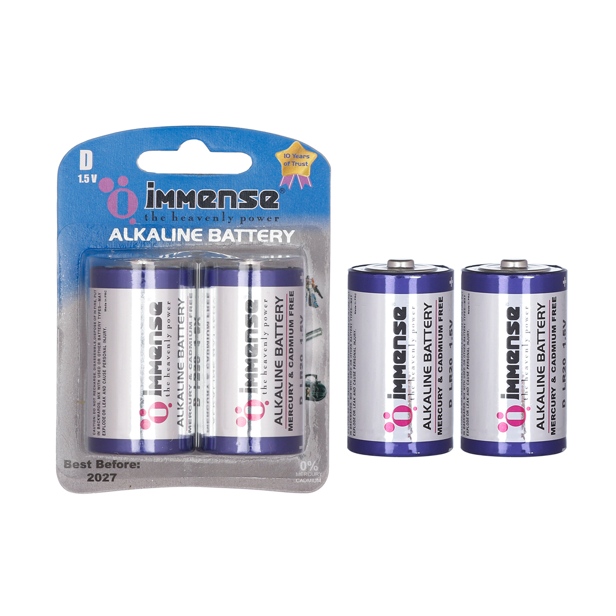 Immense LR20 D 1.5 V Cylindrical Alkaline Batteries_1