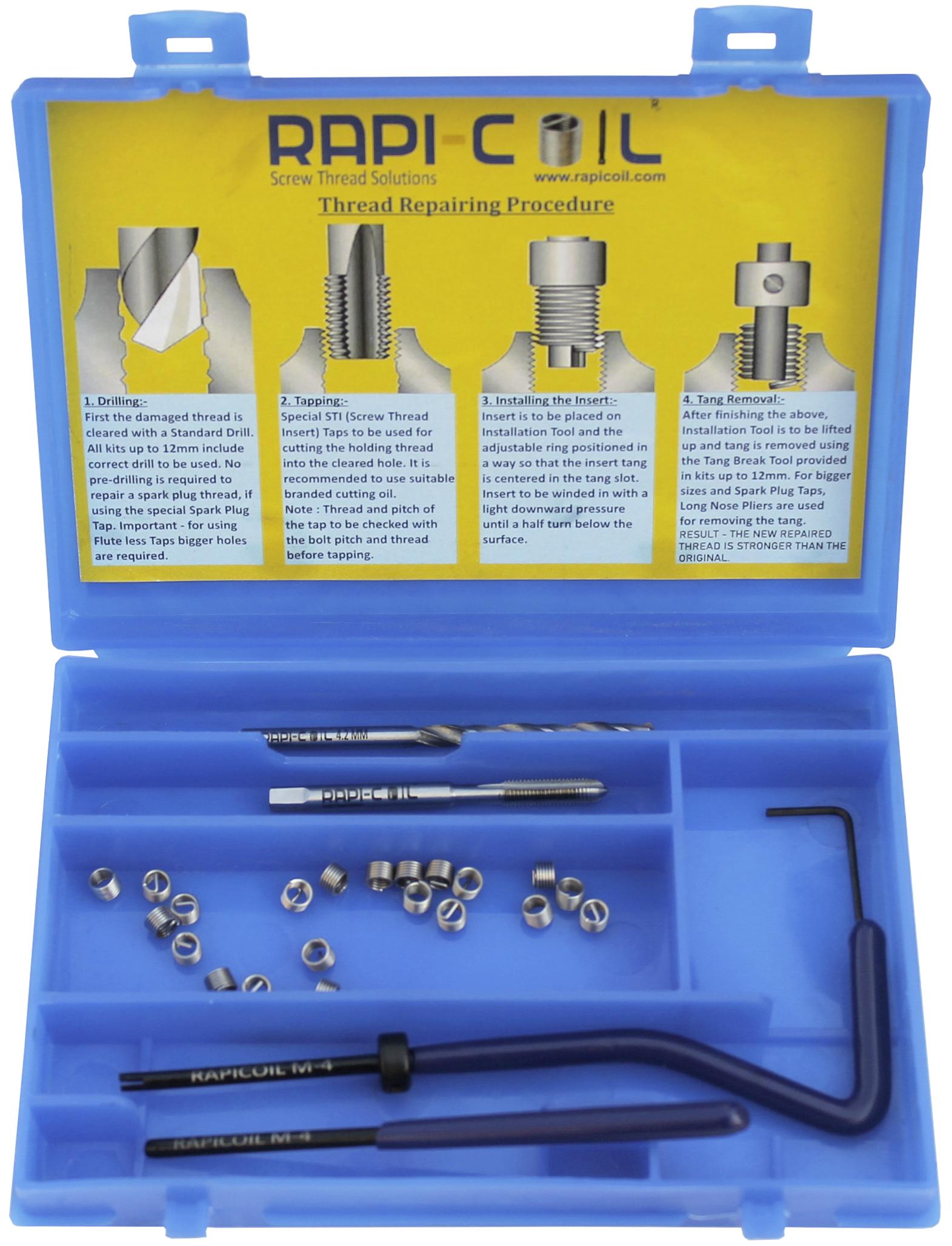 RAPICOIL Stainless Steel Thread Repairing Kit RC006_3