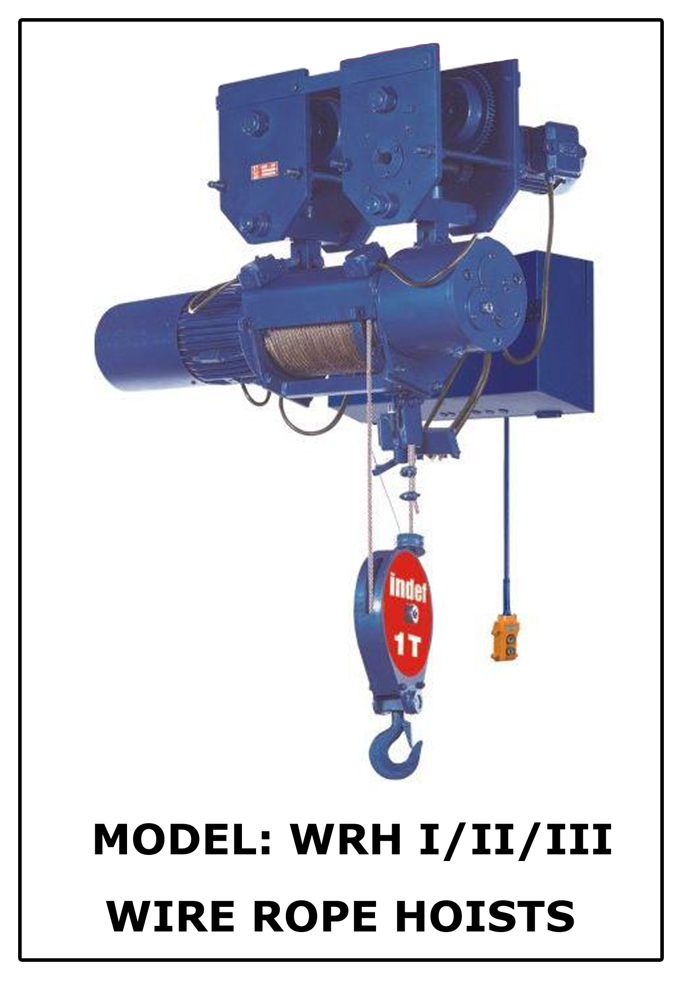 INDEF 1 - 40 ton Trolley Electric Hoist 17 m/s_1