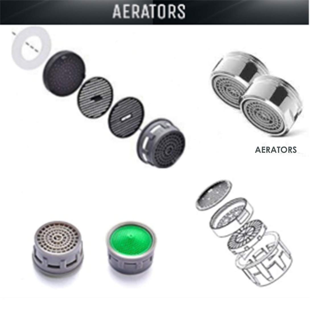 Anatomix Brass Taps Chrome Finish Deck Mounted Crown_4