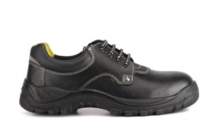 WILD BULL Real Leather Steel Toe Safety Shoes Black_3