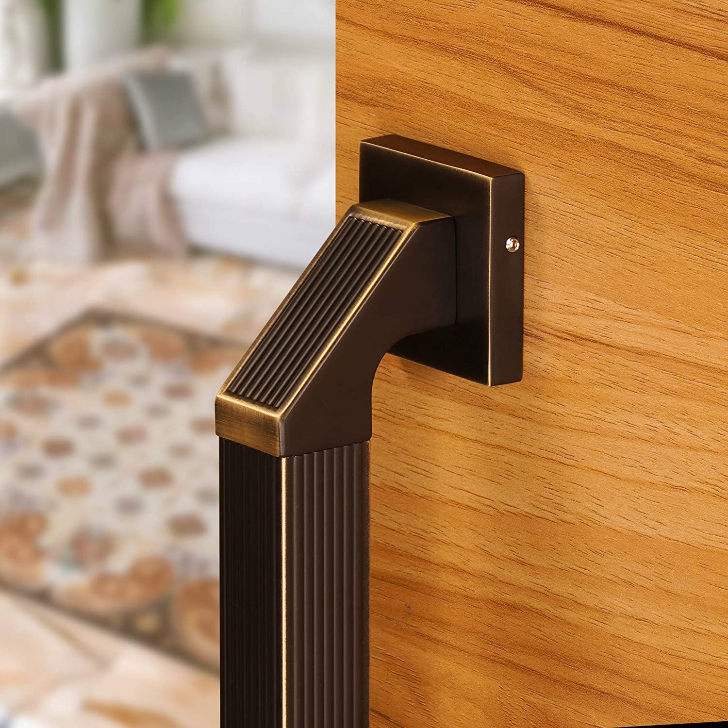 Indeed Aluminium Rectangular Door Handles Antique Design 25_1