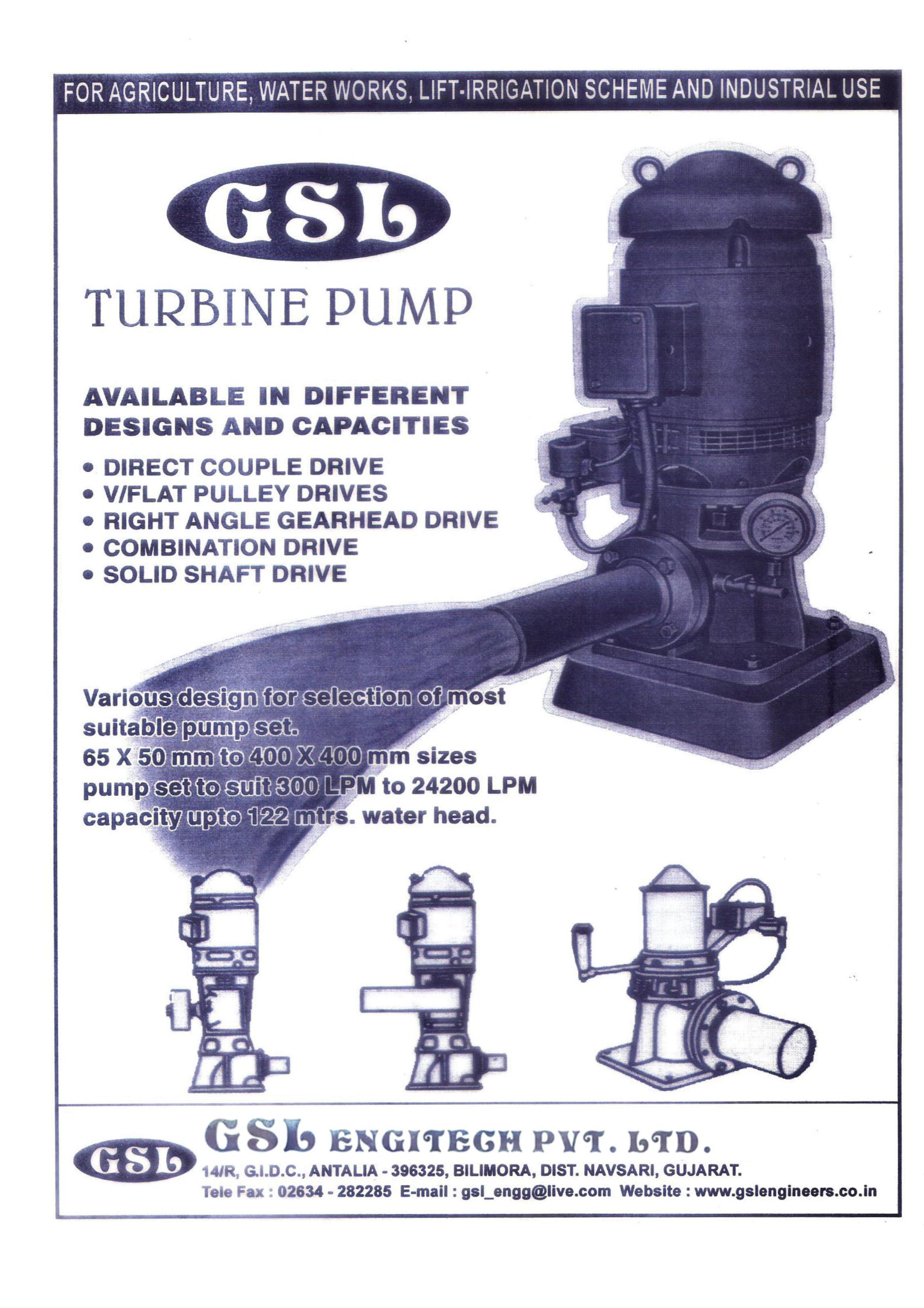 GSL Vertical Turbine Pumps 1440 - 2880 rpm 4.6 - 14.6 m_1