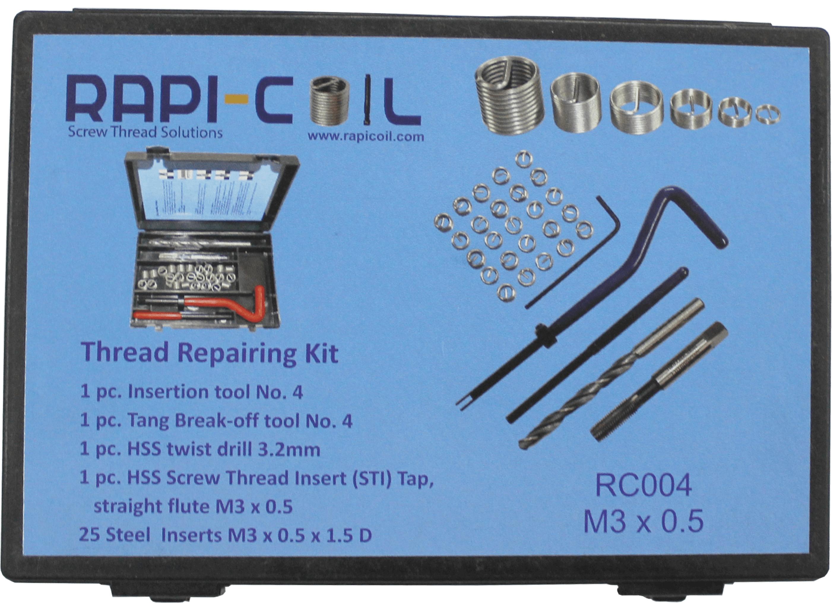 RAPICOIL Stainless Steel Thread Repairing Kit RC005_2
