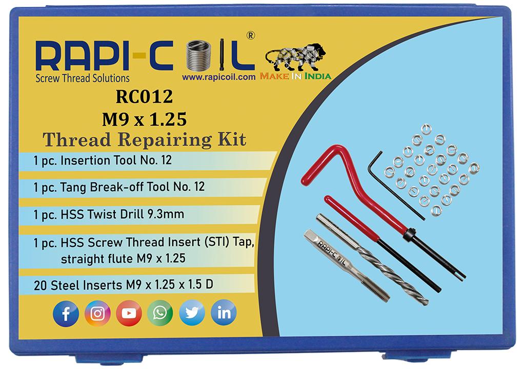 RAPICOIL Stainless Steel Metric Thread Repairing Kit RC012_1