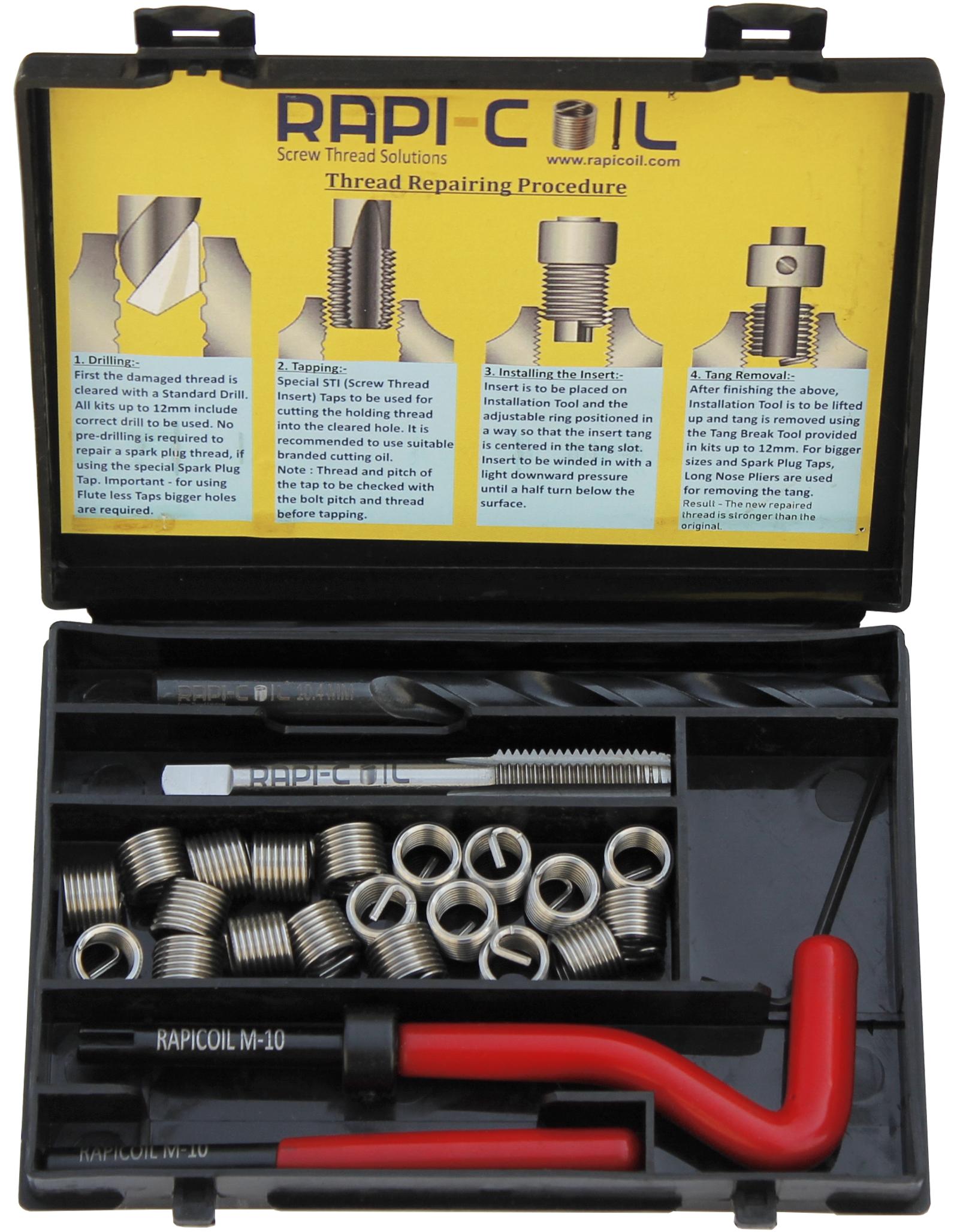 RAPICOIL Stainless Steel Metric Thread Repairing Kit RC013A_3
