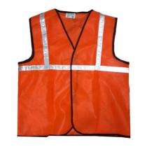 Polyester Safety Jackets S, M, L, XL Without Sleeves Orange_0