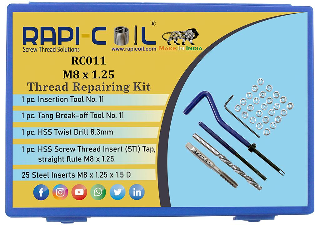 RAPICOIL Stainless Steel Metric Thread Repairing Kit RC011_1