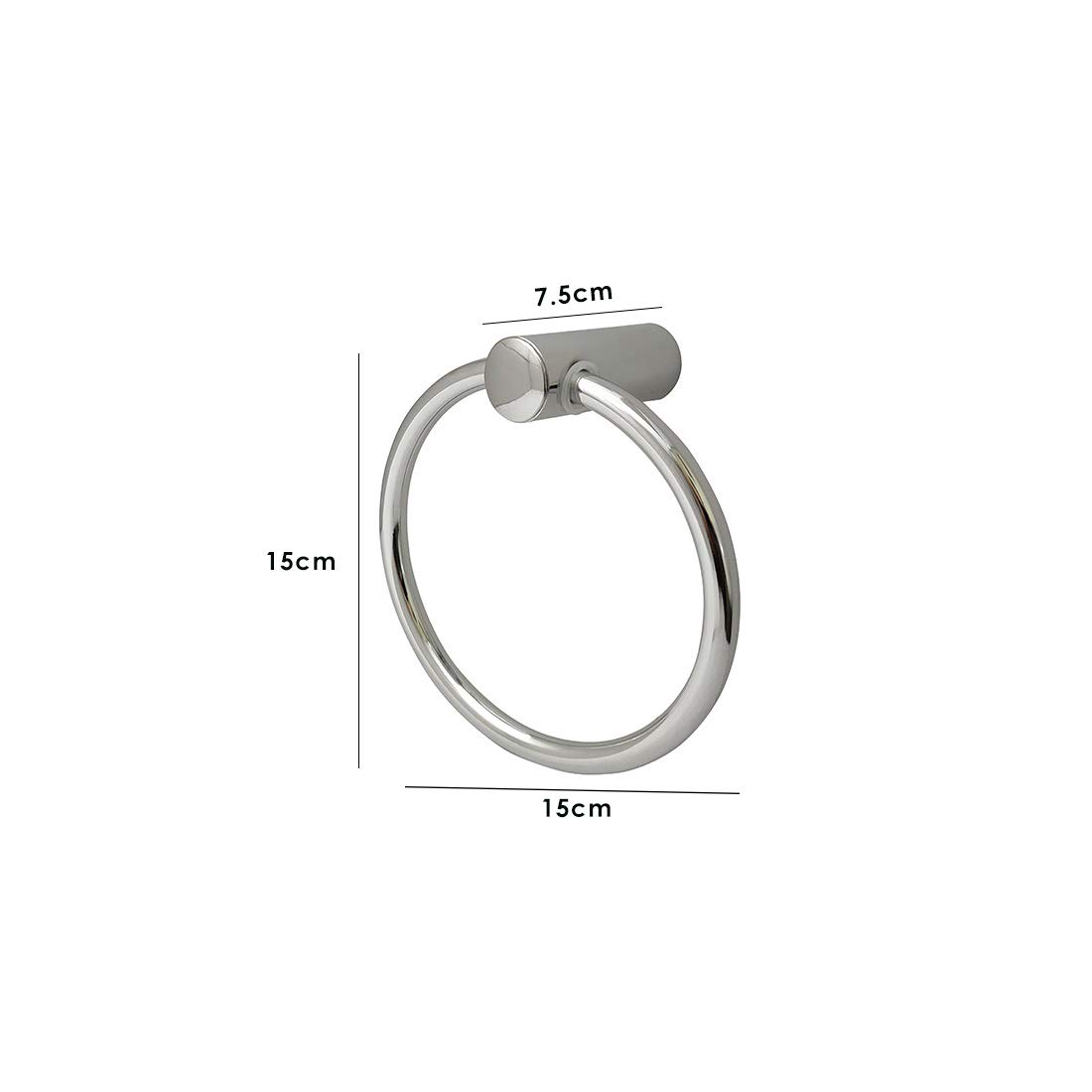 Anatomix Esteem Towel and Napkin Holder 7.5 x 15 x 15 cm Round Ring_2