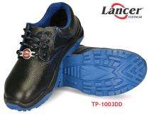 Lancer TP1003SD Leather Steel Toe Safety Shoes Black_0