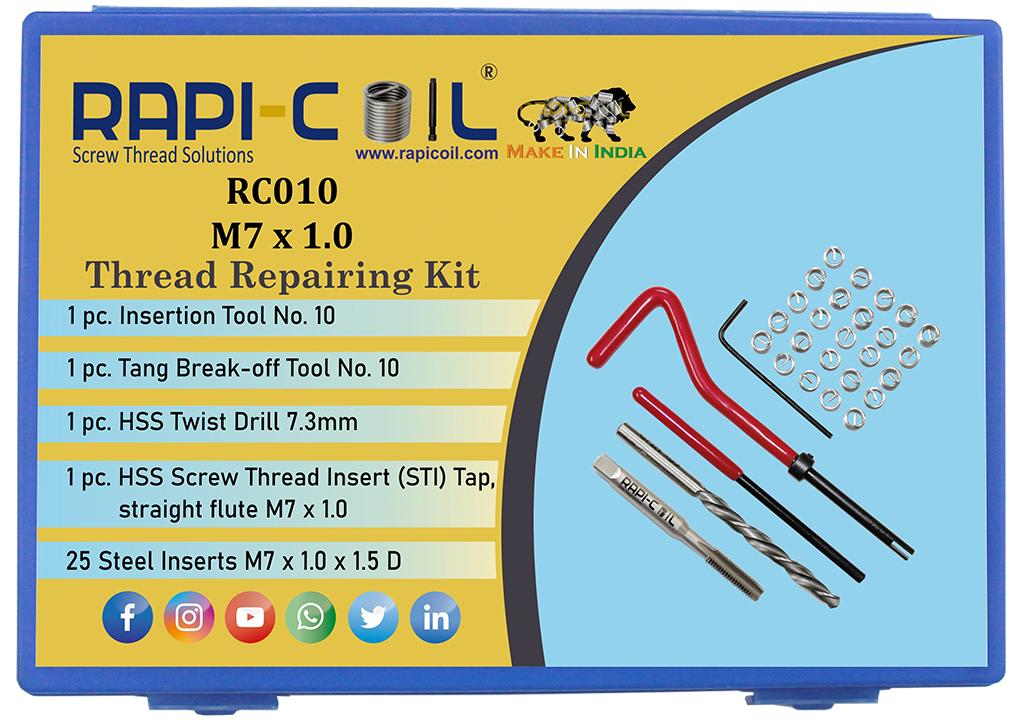RAPICOIL Stainless Steel Metric Thread Repairing Kit RC010_2