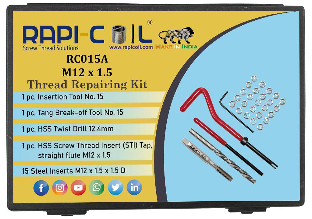 RAPICOIL Stainless Steel Metric Thread Repairing Kit RC015A_1