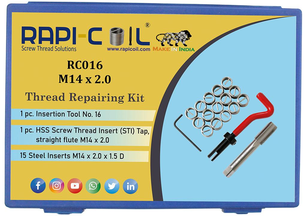 RAPICOIL Stainless Steel Metric Thread Repairing Kit RC016_1