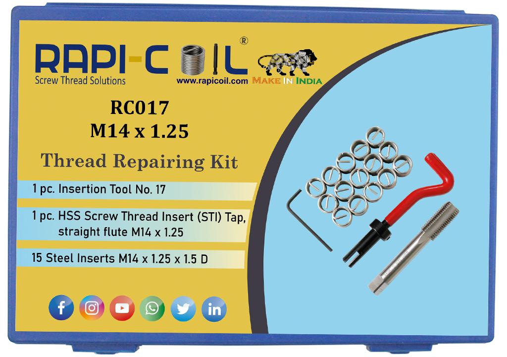 RAPICOIL Stainless Steel Metric Thread Repairing Kit RC017_2