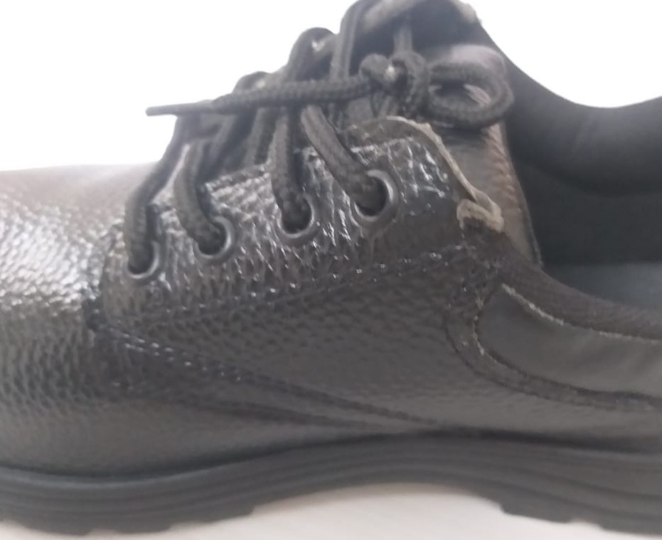 Lancer GHV103 Suede Leather Steel Toe Safety Shoes Black_1