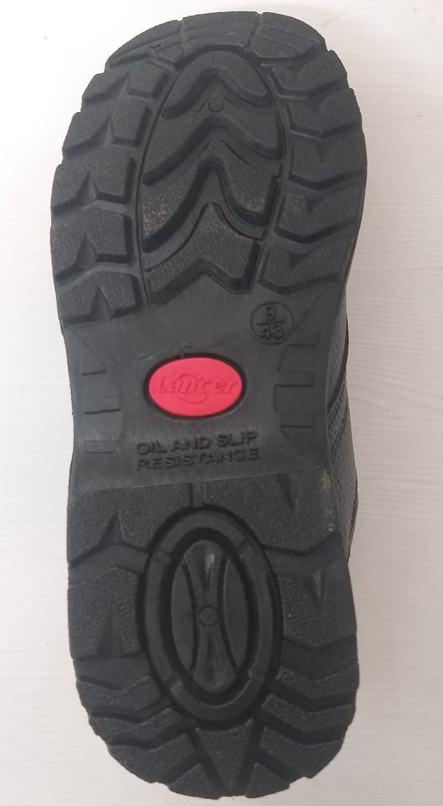 Lancer GHV103 Suede Leather Steel Toe Safety Shoes Black_3