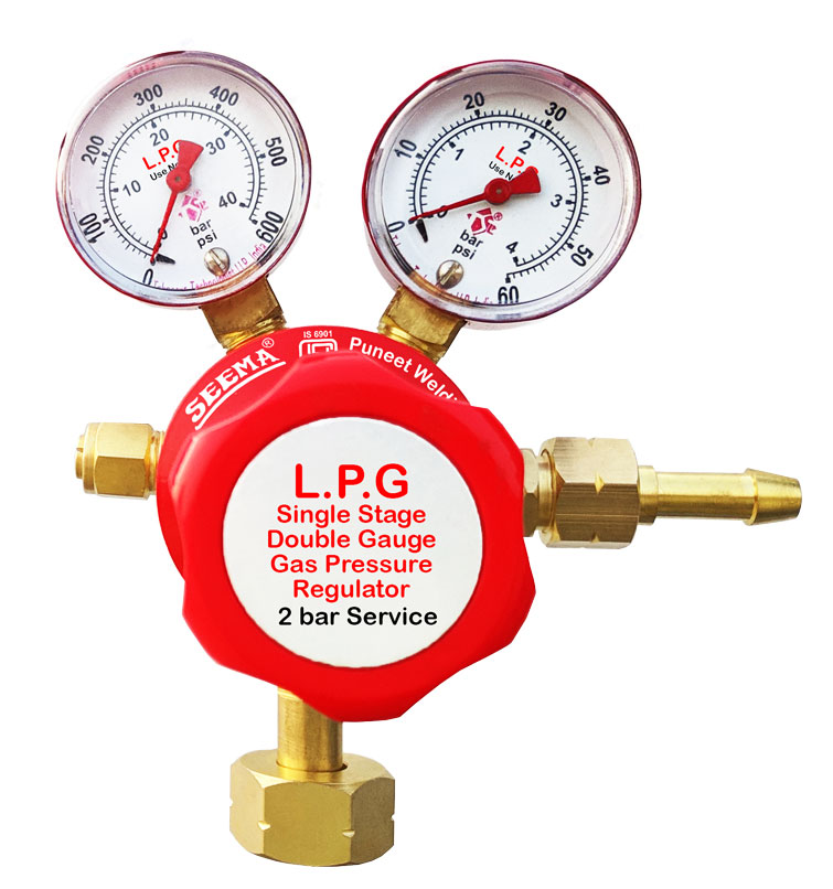 Seema 8 bar Single stage Regulators S.S.DG.LPG - 7 LPG 2 bar_1