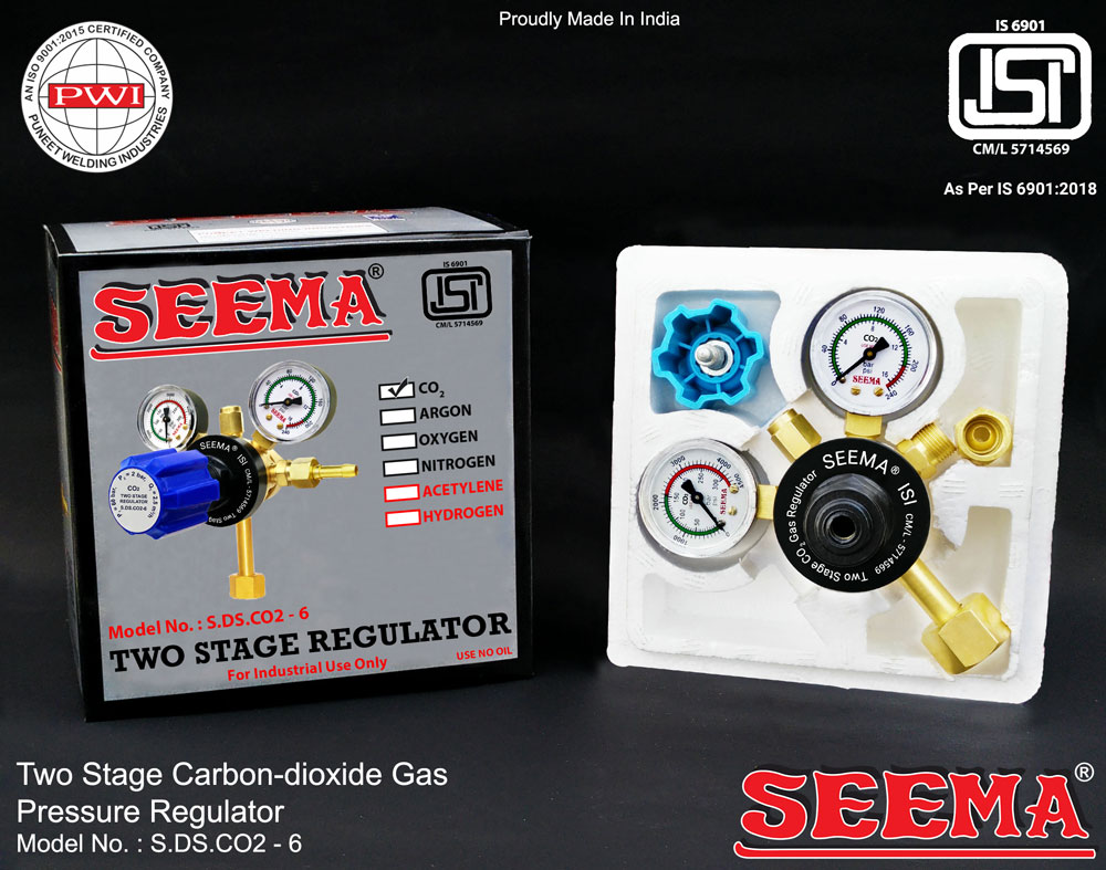 Seema 60 bar Two Stage Regulators S.DS.CO2 - 6 CO2 2 bar_1
