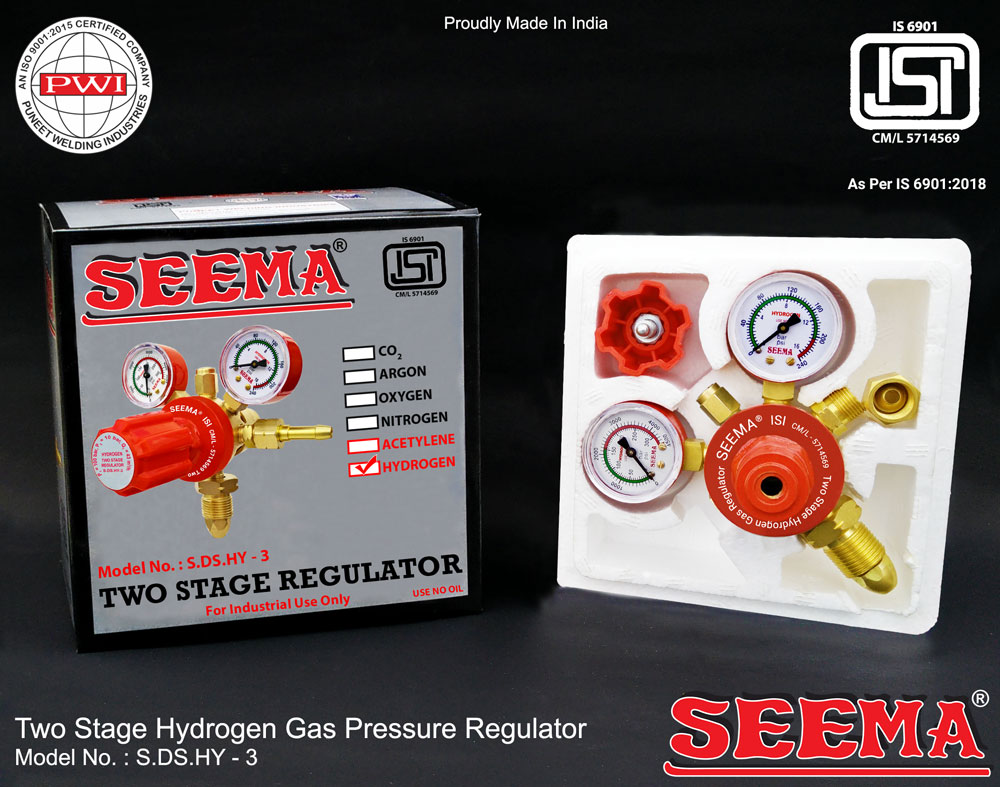 Seema 100 bar Two Stage Regulators S.DS.HY - 3 Hydrogen 10 bar_1