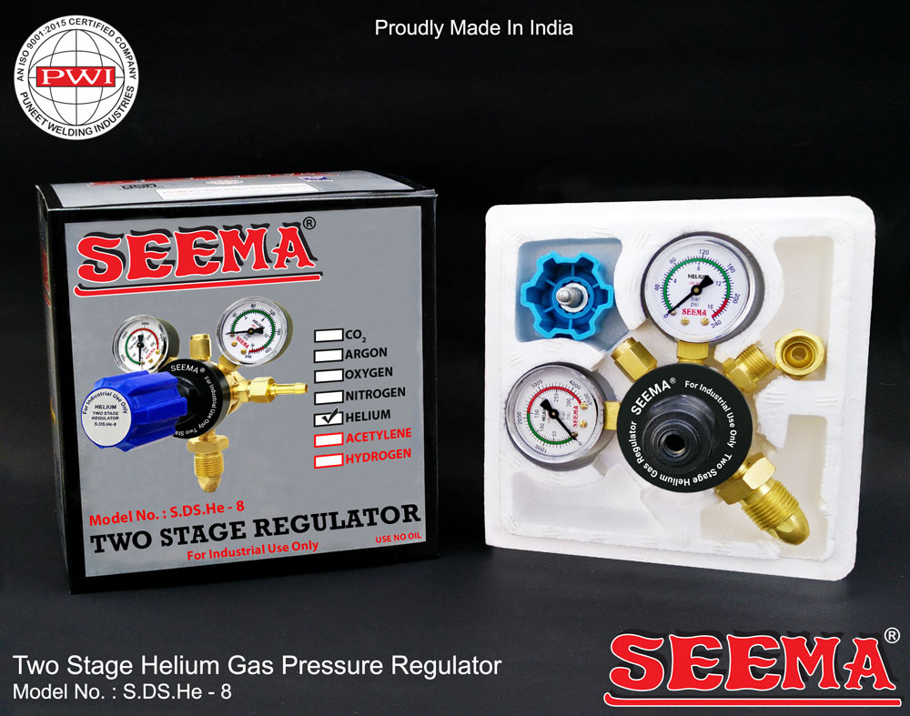 Seema 100 bar Two Stage Regulators S.DS.He - 8 Helium 10 bar_1