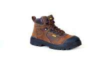 JAMA JS010 Real Leather Steel Toe Safety Shoes Brown_0